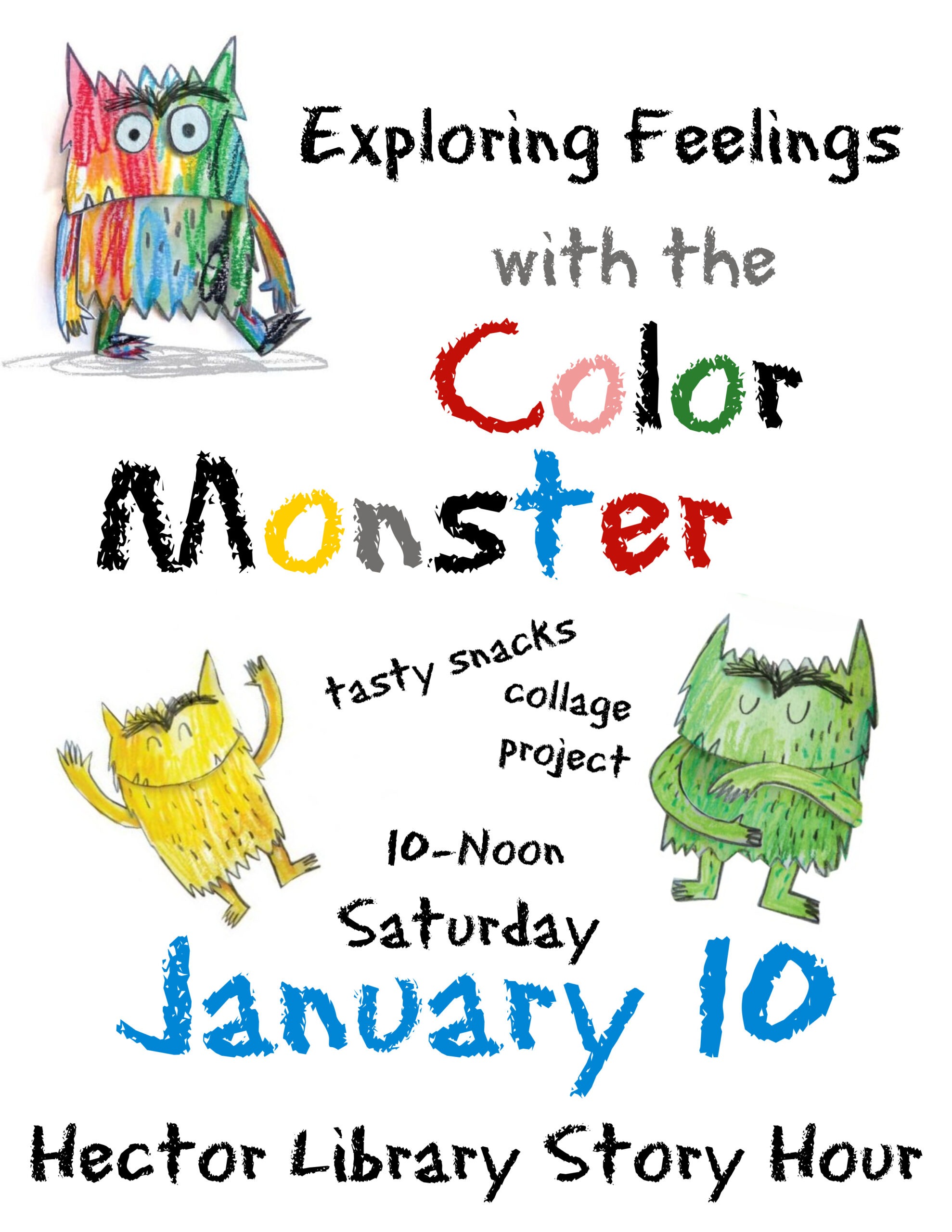 Color monster poster